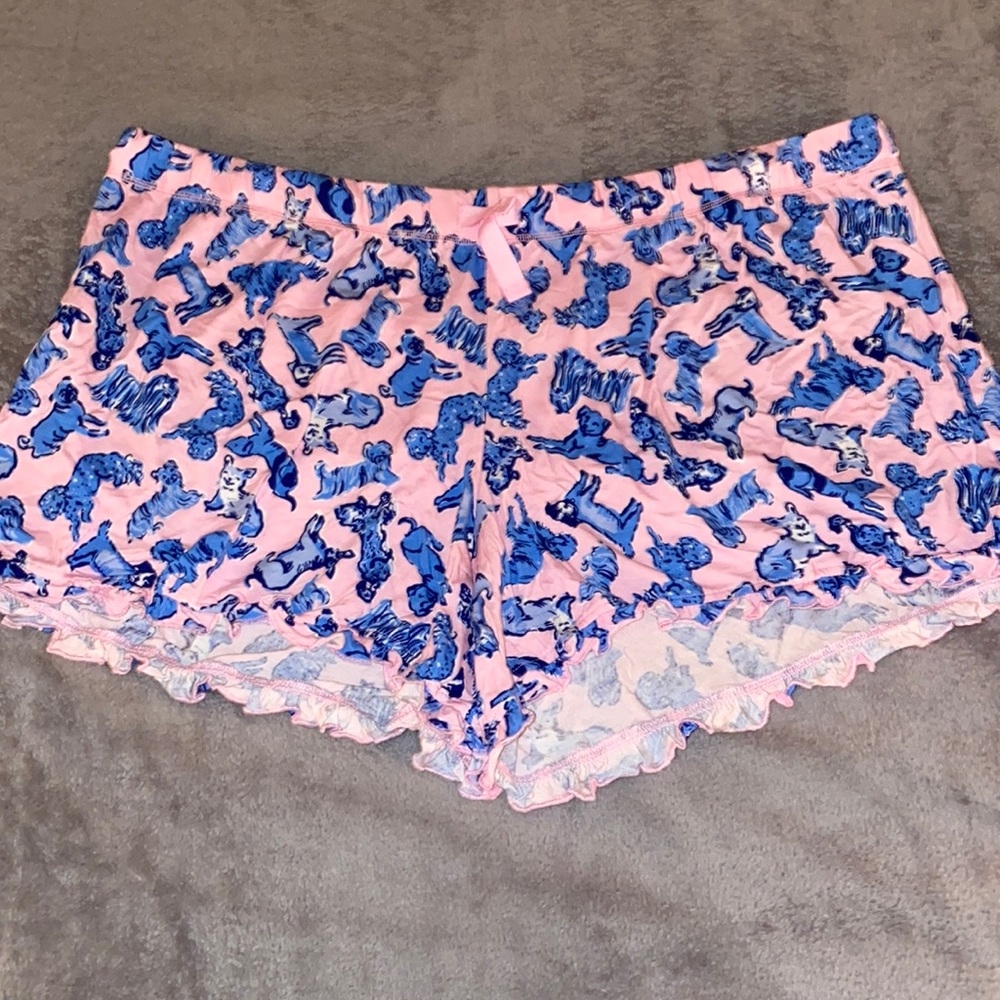 Lilly Pulitzer dog pajama shorts